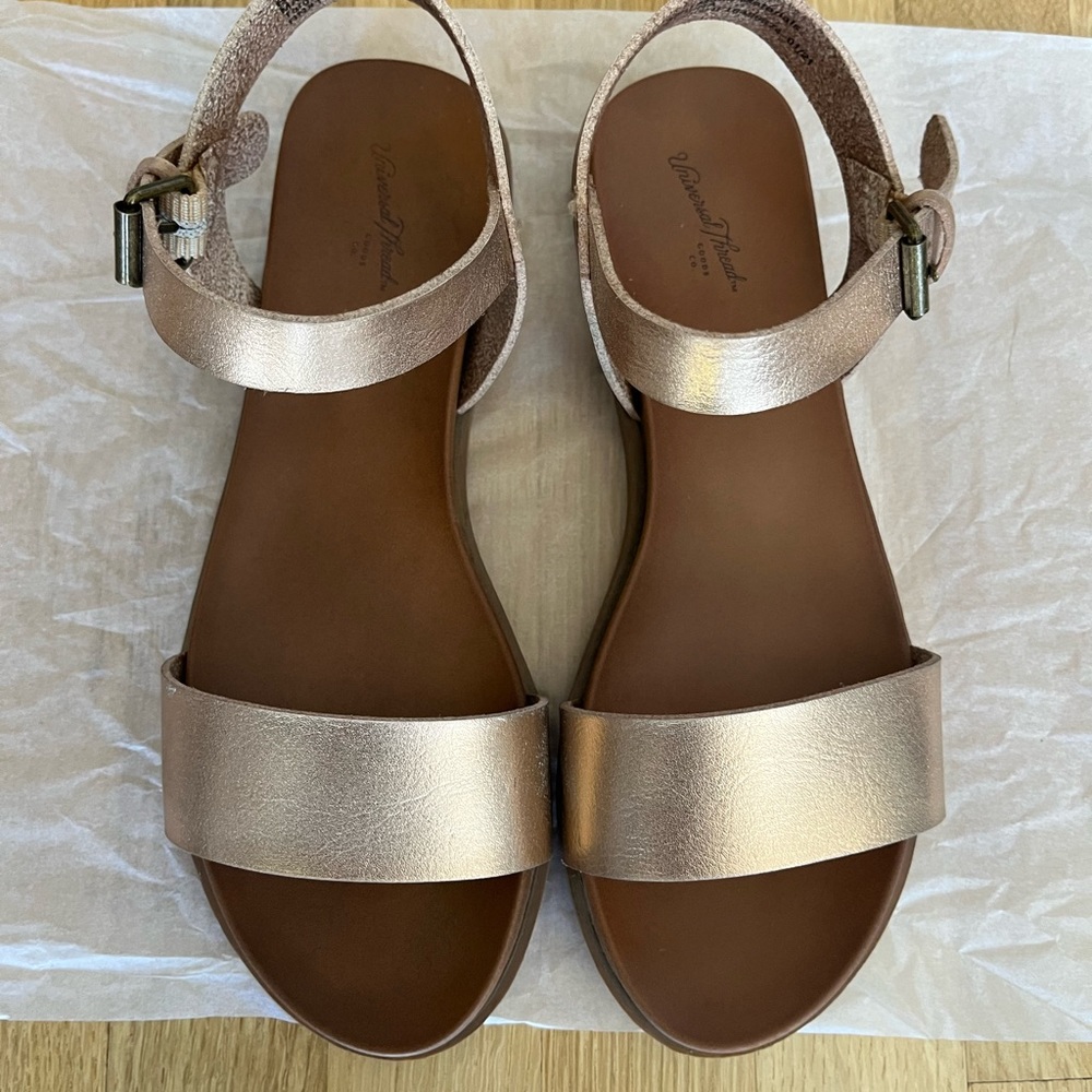 Universal Thread Nyla Ankle Strap Sandals- Rose Gold